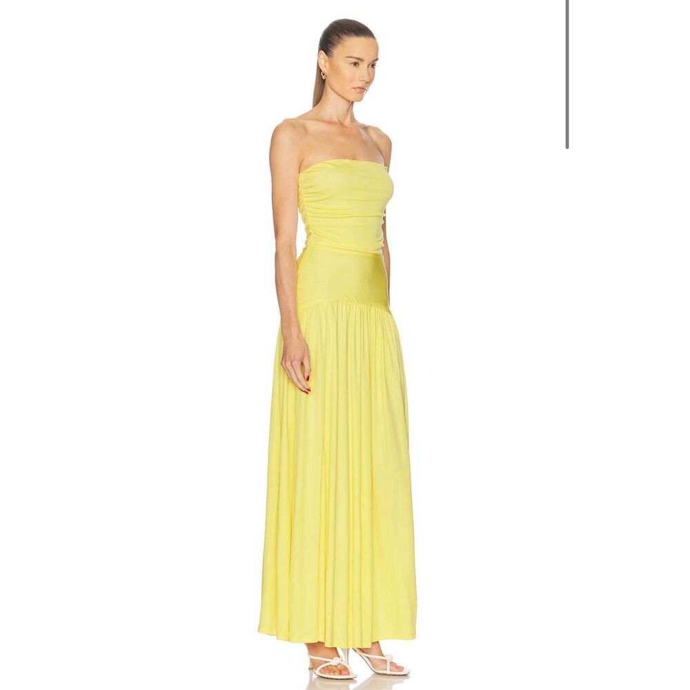 STAUD Mariana Dress in Pale Honey Size Small READ - Picture 2 of 8